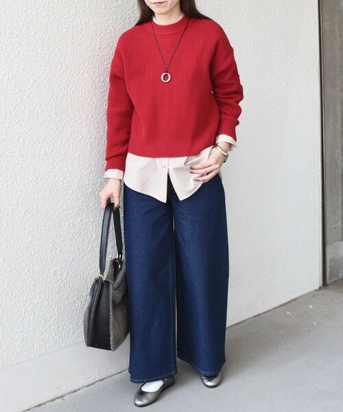 SHIPS / シップス ニット・セーター | SHIPS Colors:〈手洗い可能〉畦 クルーネック ニット◇ | 詳細25