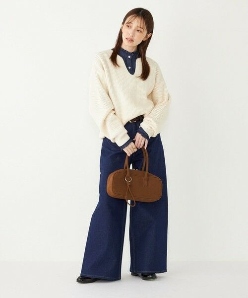 SHIPS / シップス ニット・セーター | SHIPS Colors:〈手洗い可能〉畦 スキッパー ニット◇ | 詳細7