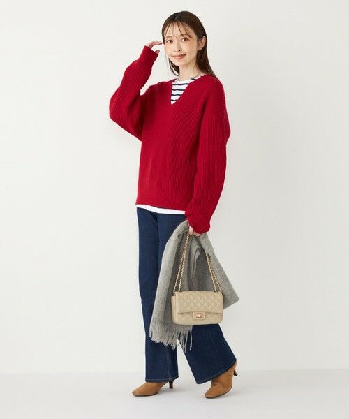 SHIPS / シップス ニット・セーター | SHIPS Colors:〈手洗い可能〉畦 スキッパー ニット◇ | 詳細15