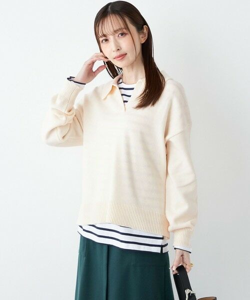 SHIPS / シップス ニット・セーター | SHIPS Colors:〈手洗い可能〉フラッフィー スキッパー ニット◇ | 詳細5