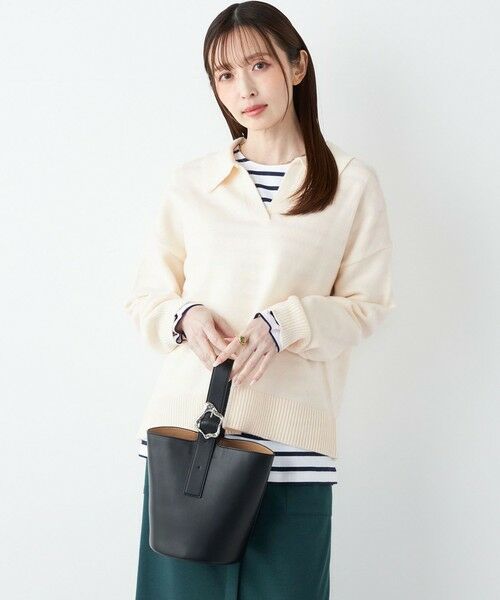 SHIPS / シップス ニット・セーター | SHIPS Colors:〈手洗い可能〉フラッフィー スキッパー ニット◇ | 詳細3