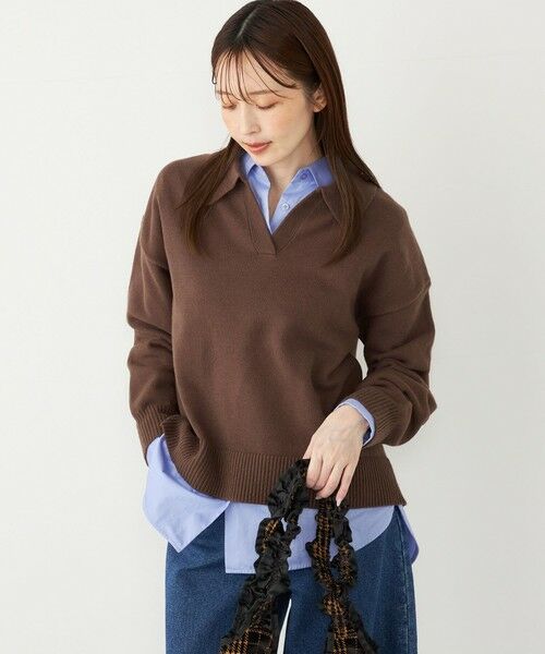 SHIPS / シップス ニット・セーター | SHIPS Colors:〈手洗い可能〉フラッフィー スキッパー ニット◇ | 詳細16