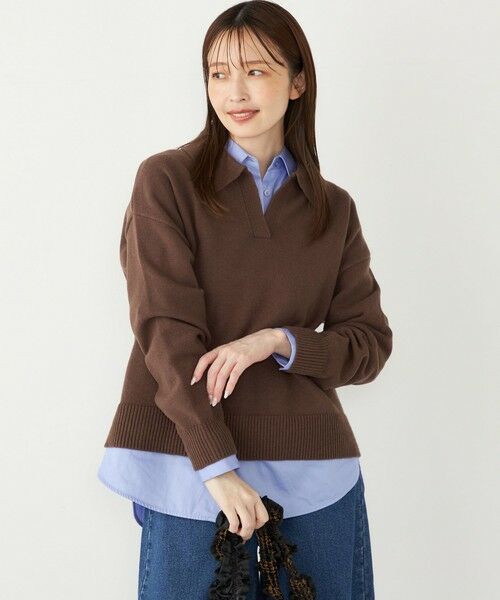 SHIPS / シップス ニット・セーター | SHIPS Colors:〈手洗い可能〉フラッフィー スキッパー ニット◇ | 詳細7