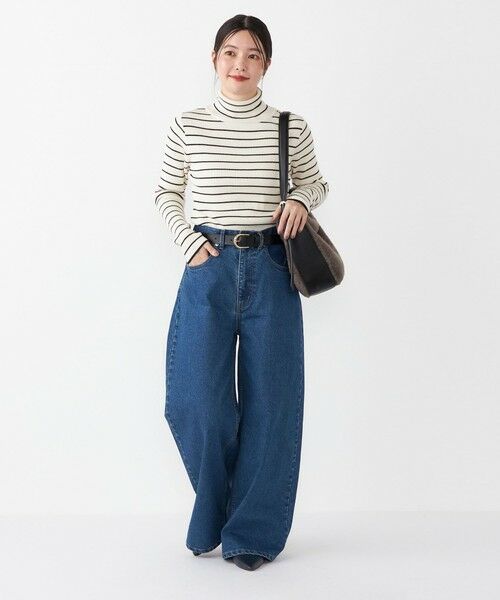 SHIPS / シップス ニット・セーター | SHIPS Colors:〈手洗い可能〉ボーダー リブ タートルネック ニット◇ | 詳細7