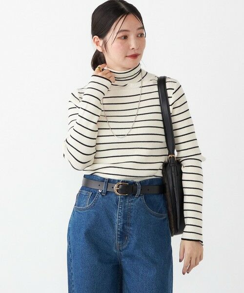 SHIPS / シップス ニット・セーター | SHIPS Colors:〈手洗い可能〉ボーダー リブ タートルネック ニット◇ | 詳細11