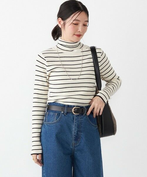 SHIPS / シップス ニット・セーター | SHIPS Colors:〈手洗い可能〉ボーダー リブ タートルネック ニット◇ | 詳細13
