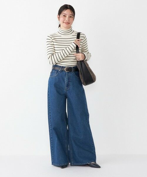 SHIPS / シップス ニット・セーター | SHIPS Colors:〈手洗い可能〉ボーダー リブ タートルネック ニット◇ | 詳細14