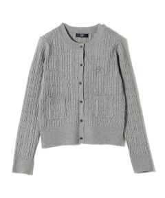 SHIPS / シップス カーディガン・ボレロ | 《一部追加・新色予約》SHIPS Colors:〈手洗い可能〉ミニケーブル カーディガン◆