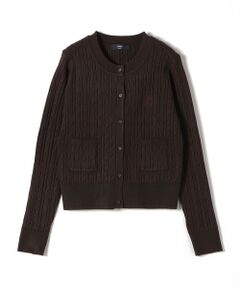 SHIPS / シップス カーディガン・ボレロ | 《一部追加・新色予約》SHIPS Colors:〈手洗い可能〉ミニケーブル カーディガン◆