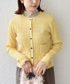 SHIPS / シップス カーディガン・ボレロ | 《一部追加・新色予約》SHIPS Colors:〈手洗い可能〉ミニケーブル カーディガン◆