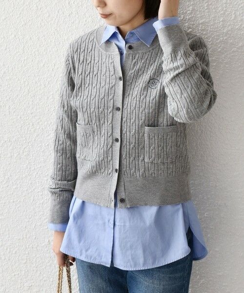 SHIPS / シップス カーディガン・ボレロ | SHIPS Colors:〈手洗い可能〉ミニケーブル カーディガン◇ | 詳細9