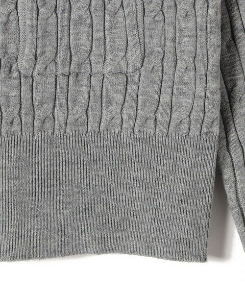 SHIPS / シップス カーディガン・ボレロ | 《一部追加・新色予約》SHIPS Colors:〈手洗い可能〉ミニケーブル カーディガン◆ | 詳細4