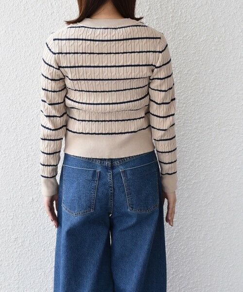 SHIPS / シップス カーディガン・ボレロ | 《一部追加・新色予約》SHIPS Colors:〈手洗い可能〉ミニケーブル カーディガン◆ | 詳細11