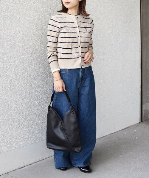 SHIPS / シップス カーディガン・ボレロ | 《一部追加・新色予約》SHIPS Colors:〈手洗い可能〉ミニケーブル カーディガン◆ | 詳細16