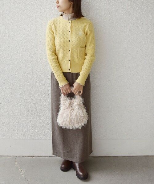 SHIPS / シップス カーディガン・ボレロ | 《一部追加・新色予約》SHIPS Colors:〈手洗い可能〉ミニケーブル カーディガン◆ | 詳細21