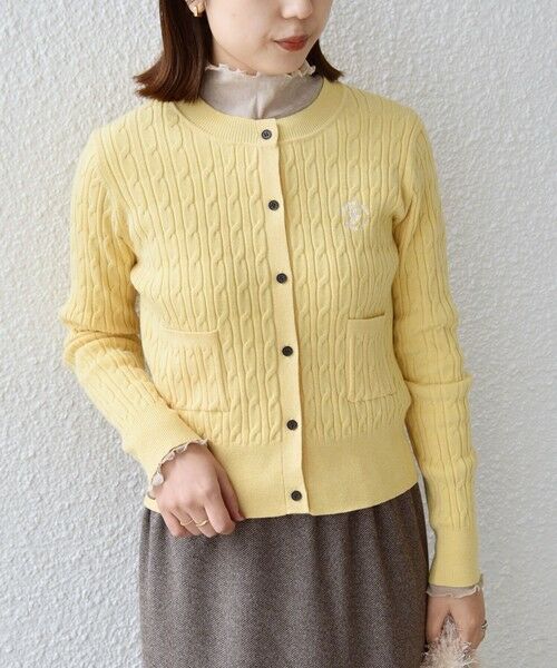 SHIPS / シップス カーディガン・ボレロ | 《一部追加・新色予約》SHIPS Colors:〈手洗い可能〉ミニケーブル カーディガン◆ | 詳細23