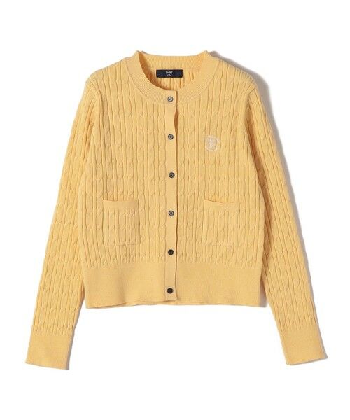 SHIPS / シップス カーディガン・ボレロ | 《一部追加・新色予約》SHIPS Colors:〈手洗い可能〉ミニケーブル カーディガン◆ | 詳細19