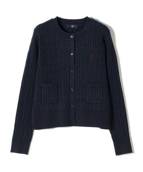 SHIPS / シップス カーディガン・ボレロ | 《一部追加・新色予約》SHIPS Colors:〈手洗い可能〉ミニケーブル カーディガン◆ | 詳細25