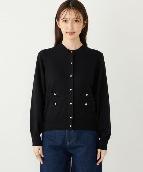 SHIPS / シップス カーディガン・ボレロ | SHIPS Colors:〈手洗い可能〉14ゲージ クルーネック カーディガン◇ | 詳細4