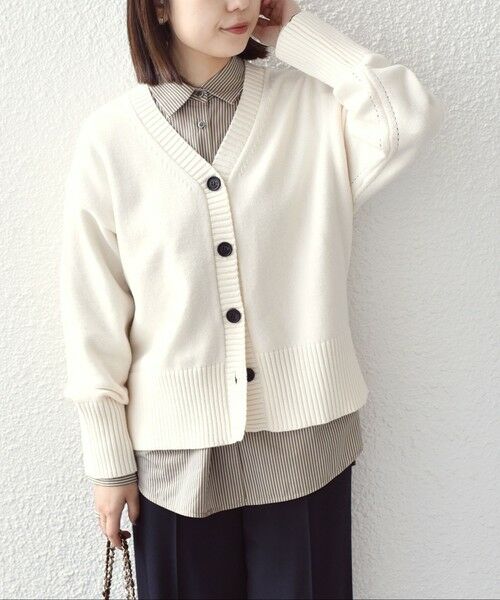 SHIPS / シップス カーディガン・ボレロ | SHIPS Colors:〈手洗い可能〉フラッフィー Vネック カーディガン◇ | 詳細4