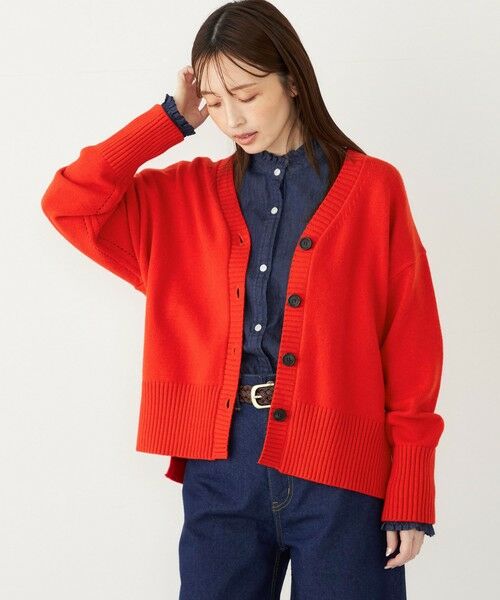SHIPS for women/シップスウィメン SHIPS Colors:〈手洗い可能〉フラッフィー Vネック カーディガン◇ オレンジ ONE SIZE SHIPS for women/シップスウィメン SHIPS Colors:〈手洗い可能〉フラッフィー Vネック カーディガン◇ オレンジ ONE SIZE