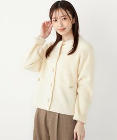 SHIPS / シップス カーディガン・ボレロ | SHIPS Colors:〈手洗い可能〉ブークレ ニット ジャケット