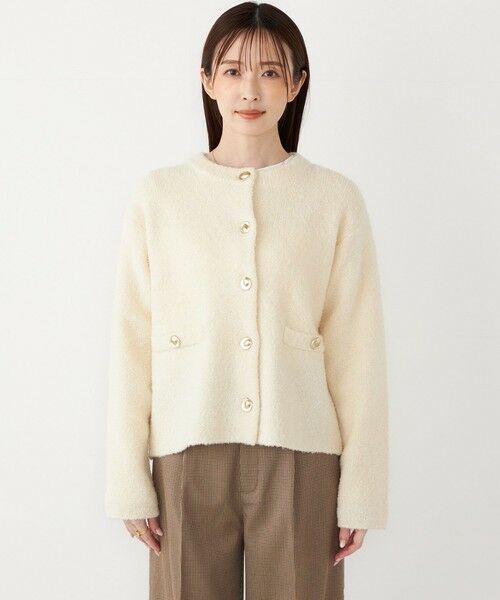 SHIPS / シップス カーディガン・ボレロ | SHIPS Colors:〈手洗い可能〉ブークレ ニット ジャケット | 詳細3