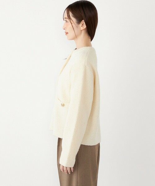 SHIPS / シップス カーディガン・ボレロ | SHIPS Colors:〈手洗い可能〉ブークレ ニット ジャケット | 詳細4