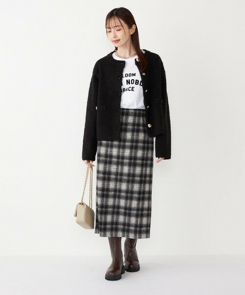 SHIPS / シップス カーディガン・ボレロ | SHIPS Colors:〈手洗い可能〉ブークレ ニット ジャケット | 詳細23