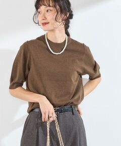 SHIPS / シップス ニット・セーター | 《追加・新色予約》SHIPS Colors:〈手洗い可能〉14ゲージ ショートスリーブ ニット◆