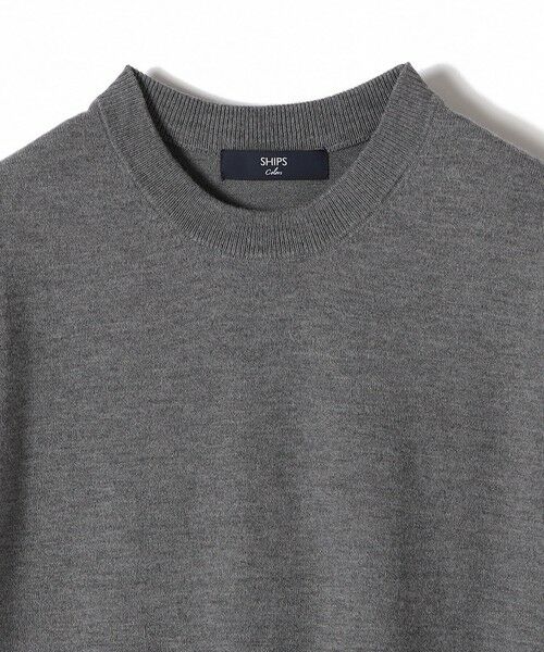 SHIPS / シップス ニット・セーター | SHIPS Colors:〈手洗い可能〉14ゲージ ショートスリーブ ニット | 詳細2