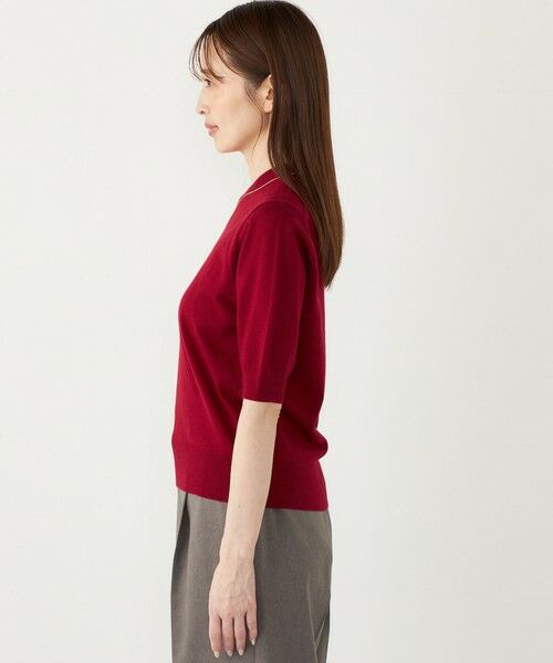 SHIPS / シップス ニット・セーター | SHIPS Colors:〈手洗い可能〉14ゲージ ショートスリーブ ニット | 詳細12