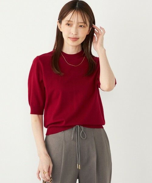 SHIPS / シップス ニット・セーター | SHIPS Colors:〈手洗い可能〉14ゲージ ショートスリーブ ニット | 詳細16