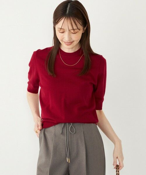 SHIPS / シップス ニット・セーター | SHIPS Colors:〈手洗い可能〉14ゲージ ショートスリーブ ニット | 詳細17