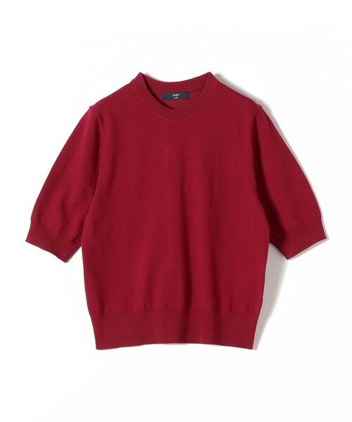 SHIPS / シップス ニット・セーター | 《追加・新色予約》SHIPS Colors:〈手洗い可能〉14ゲージ ショートスリーブ ニット◆ | 詳細30