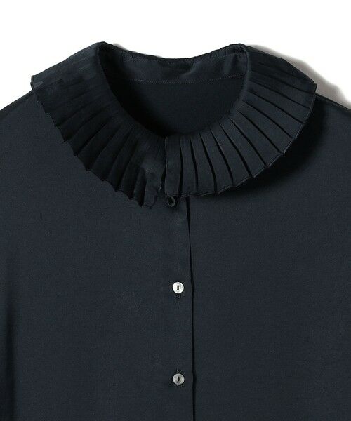 SHIPS / シップス シャツ・ブラウス | 〈手洗い可能〉ヴィンテージ サテン 襟 プリーツ ブラウス | 詳細3