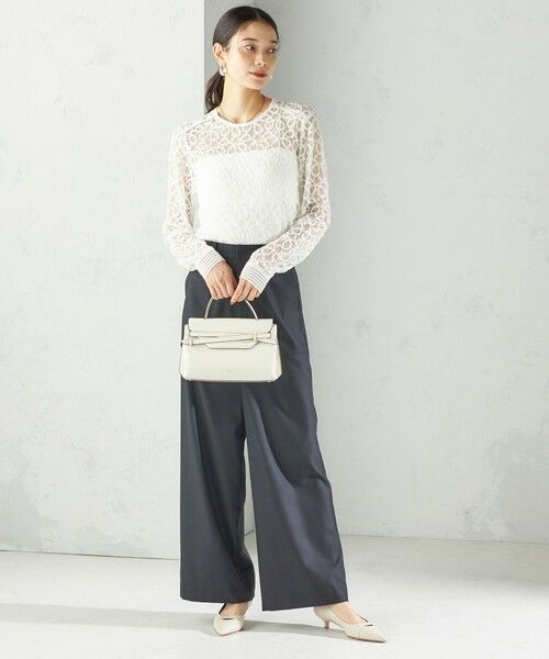 SHIPS / シップス シャツ・ブラウス | 〈手洗い可能〉トゥワール コード レース ブラウス(ホワイト) | 詳細12