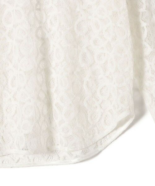 SHIPS / シップス シャツ・ブラウス | 〈手洗い可能〉トゥワール コード レース ブラウス(ホワイト) | 詳細19