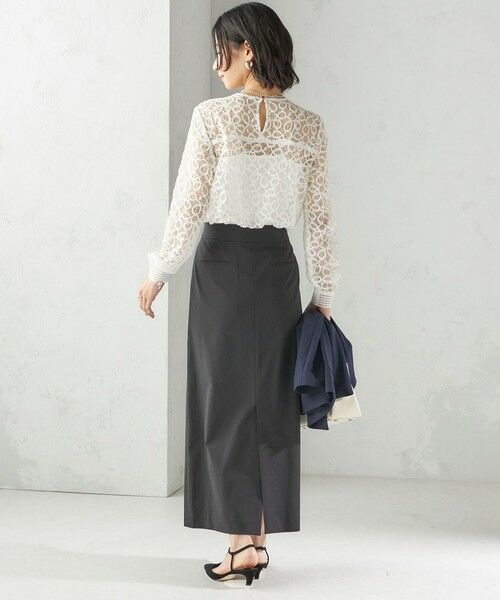 SHIPS / シップス シャツ・ブラウス | 〈手洗い可能〉トゥワール コード レース ブラウス(ホワイト) | 詳細4