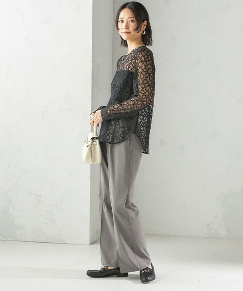 SHIPS / シップス シャツ・ブラウス | トゥワール コード レース ブラウス（ブラック） | 詳細2