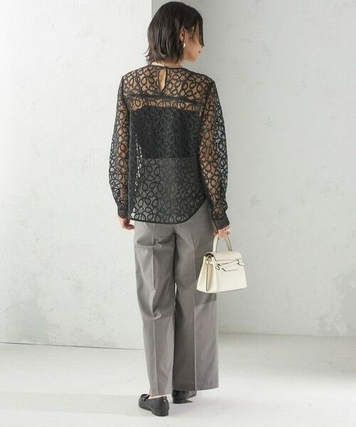 SHIPS / シップス シャツ・ブラウス | トゥワール コード レース ブラウス（ブラック） | 詳細3