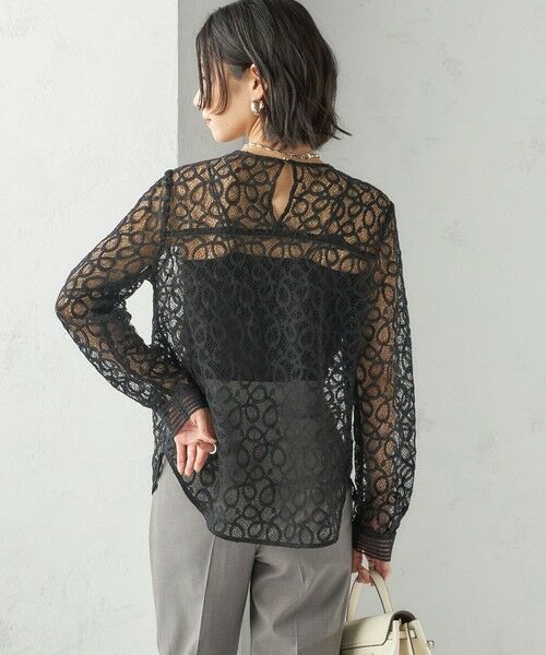 SHIPS / シップス シャツ・ブラウス | トゥワール コード レース ブラウス（ブラック） | 詳細7
