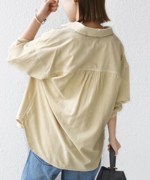 SHIPS / シップス シャツ・ブラウス | 【WEB限定】〈洗濯機可能〉コーデュロイ ギャザー シャツ 羽織 | 詳細7