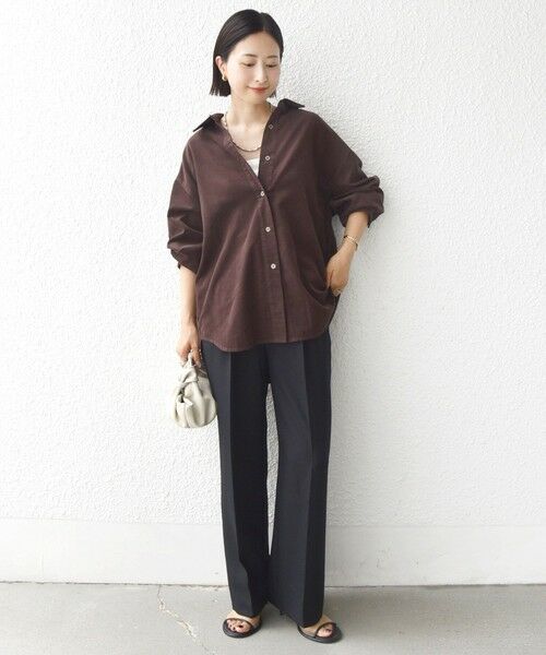 SHIPS / シップス シャツ・ブラウス | 【WEB限定】〈洗濯機可能〉コーデュロイ ギャザー シャツ 羽織 | 詳細14