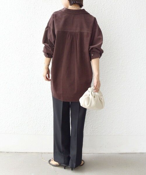 SHIPS / シップス シャツ・ブラウス | 【WEB限定】〈洗濯機可能〉コーデュロイ ギャザー シャツ 羽織 | 詳細16