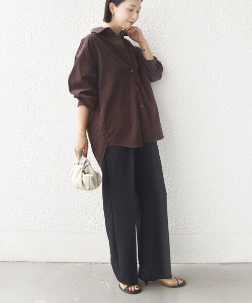 SHIPS / シップス シャツ・ブラウス | 【WEB限定】〈洗濯機可能〉コーデュロイ ギャザー シャツ 羽織 | 詳細17