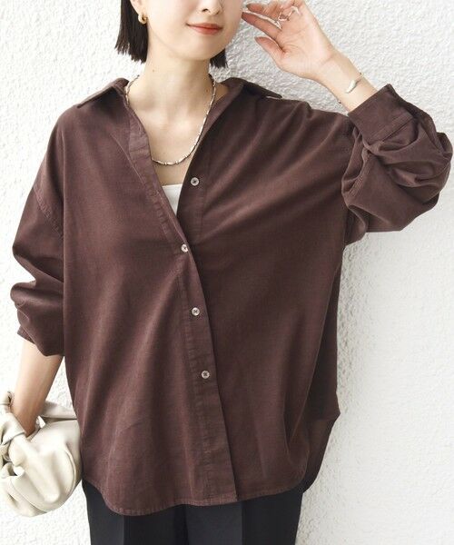 SHIPS / シップス シャツ・ブラウス | 【WEB限定】〈洗濯機可能〉コーデュロイ ギャザー シャツ 羽織 | 詳細21