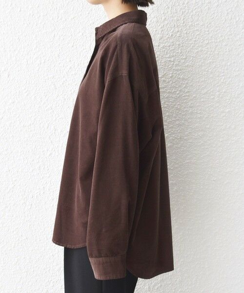 SHIPS / シップス シャツ・ブラウス | 【WEB限定】〈洗濯機可能〉コーデュロイ ギャザー シャツ 羽織 | 詳細29