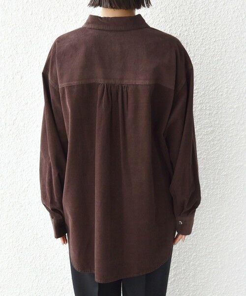 SHIPS / シップス シャツ・ブラウス | 【WEB限定】〈洗濯機可能〉コーデュロイ ギャザー シャツ 羽織 | 詳細30