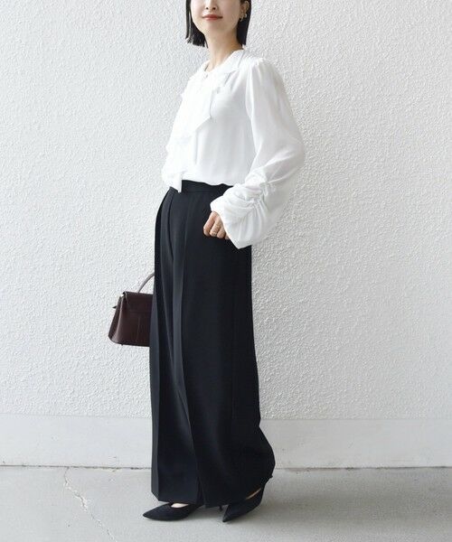 SHIPS / シップス シャツ・ブラウス | 【SHIPS別注】troisiemeCHACO: 〈手洗い可能〉ラッフル フリル ブラウス（セレモニー対応可） | 詳細2